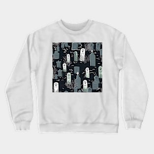 Halloween Decorations 30 - Graveyard/Tombstones Crewneck Sweatshirt